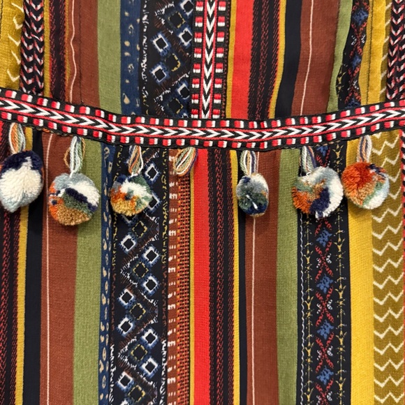 Chelsea & Theodore Colorful Striped Long Sleeve Dress - Picture 4 of 13